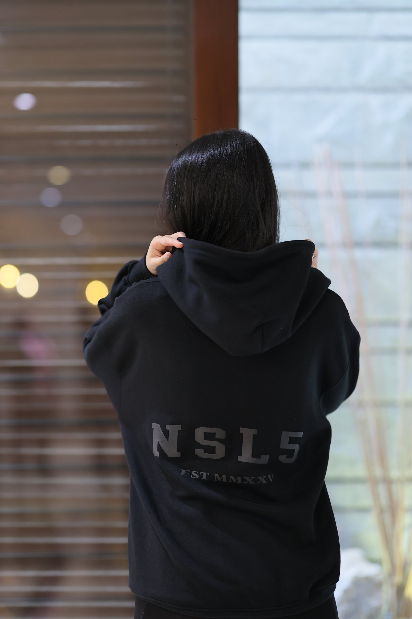 Noir Hoodie – Black view